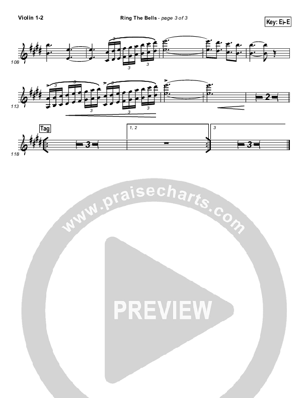 Ring The Bells Violin 1/2 (Travis Cottrell)