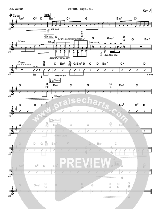 By Faith Acoustic Guitar (Keith & Kristyn Getty)