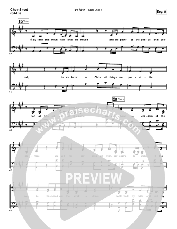 By Faith Choir Vocals (SATB) (Keith & Kristyn Getty)