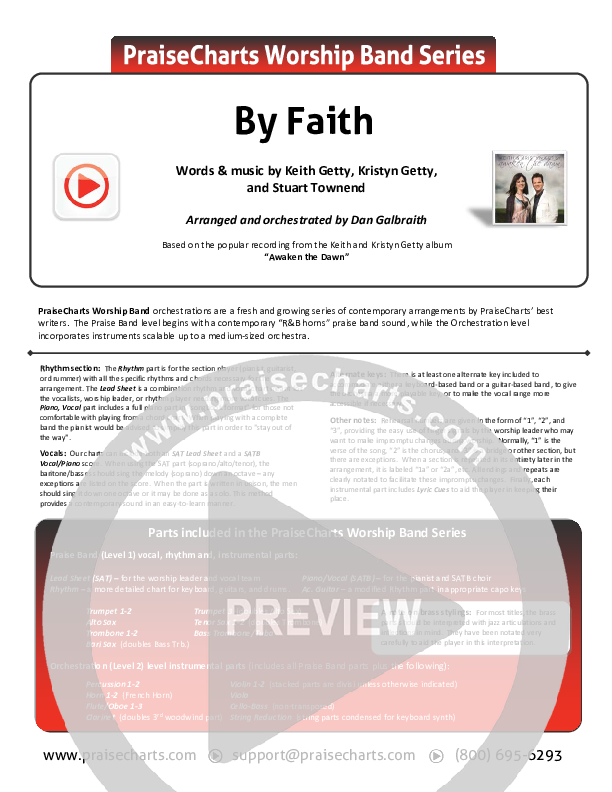 By Faith Cover Sheet (Keith & Kristyn Getty)