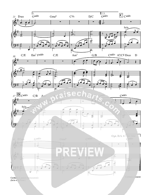 Caithness Lament (Instrumental) Lead & Piano (Keith & Kristyn Getty)