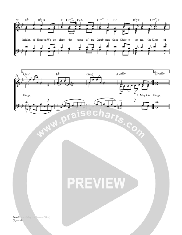 Benediction Piano/Vocal & Lead (Keith & Kristyn Getty)