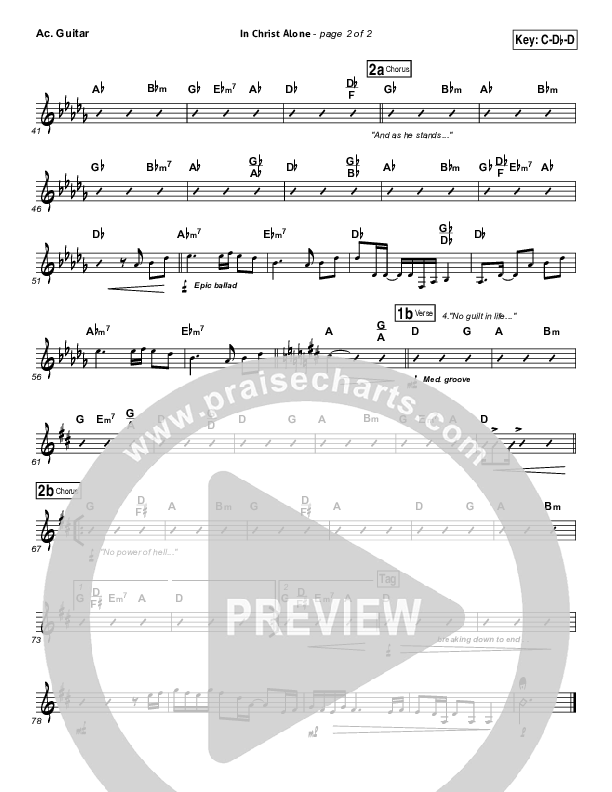 In Christ Alone Acoustic Guitar (Keith & Kristyn Getty)