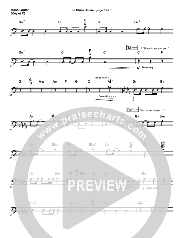 In Christ Alone Bass Guitar (Keith & Kristyn Getty)