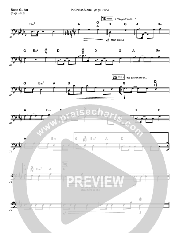In Christ Alone Bass Guitar (Keith & Kristyn Getty)