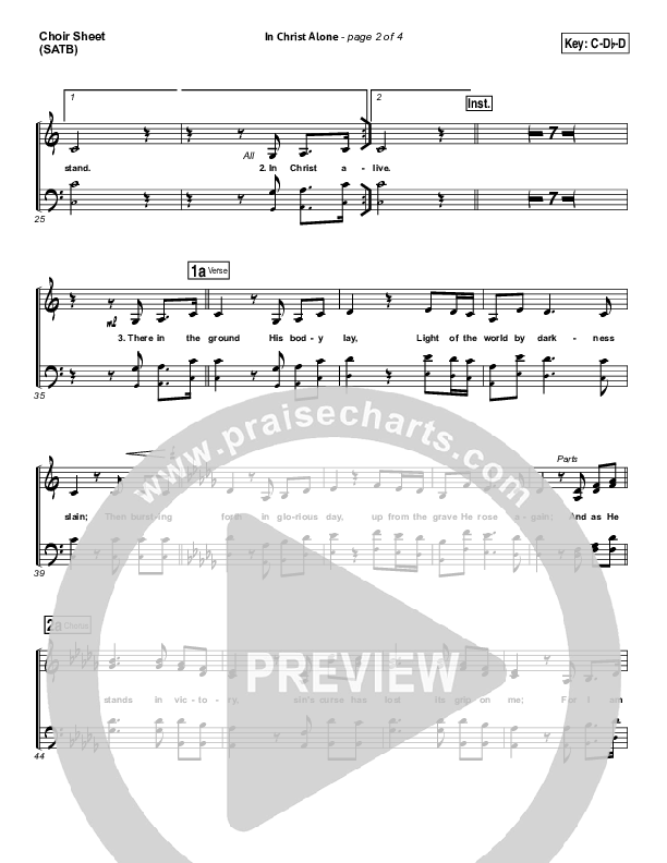 In Christ Alone Choir Vocals (SATB) (Keith & Kristyn Getty)