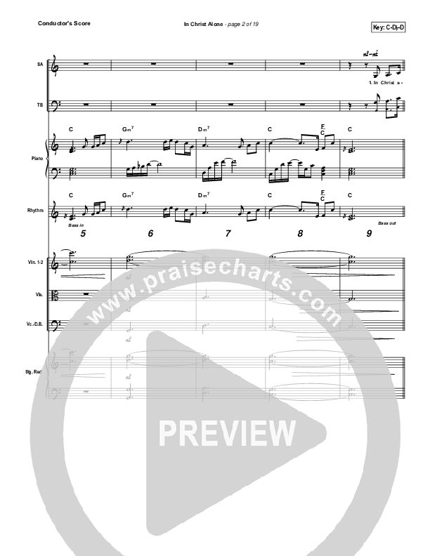 In Christ Alone Conductor's Score (Keith & Kristyn Getty)