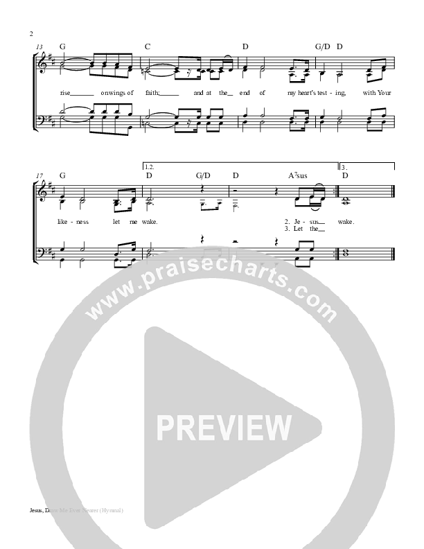 Jesus Draw Me Ever Nearer Piano/Vocal (SAT) (Keith & Kristyn Getty)