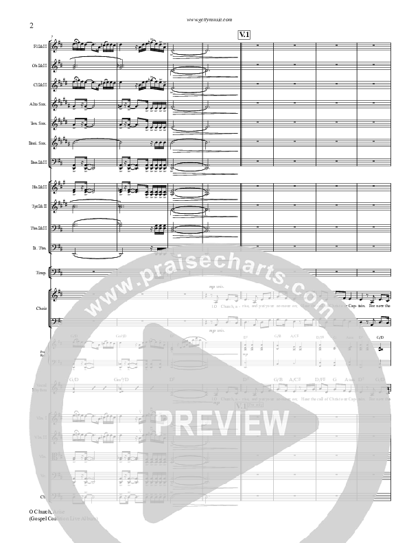 O Church Arise Conductor's Score (Keith & Kristyn Getty)