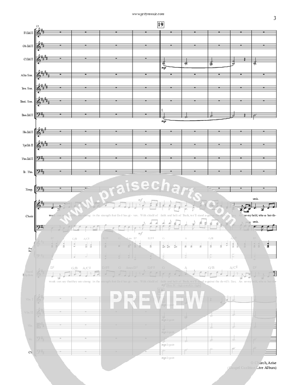 O Church Arise Conductor's Score (Keith & Kristyn Getty)