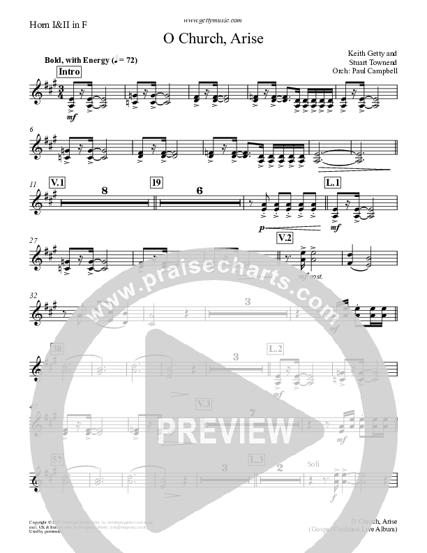 O Church Arise French Horn (Keith & Kristyn Getty)