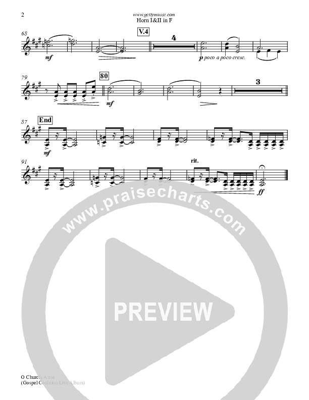 O Church Arise French Horn (Keith & Kristyn Getty)