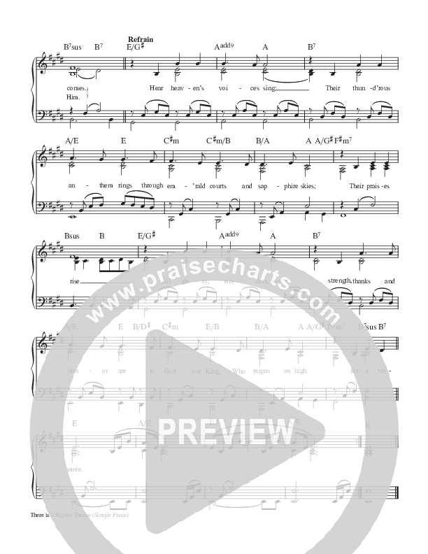 There Is A Higher Throne Piano/Vocal (SATB) (Keith & Kristyn Getty)