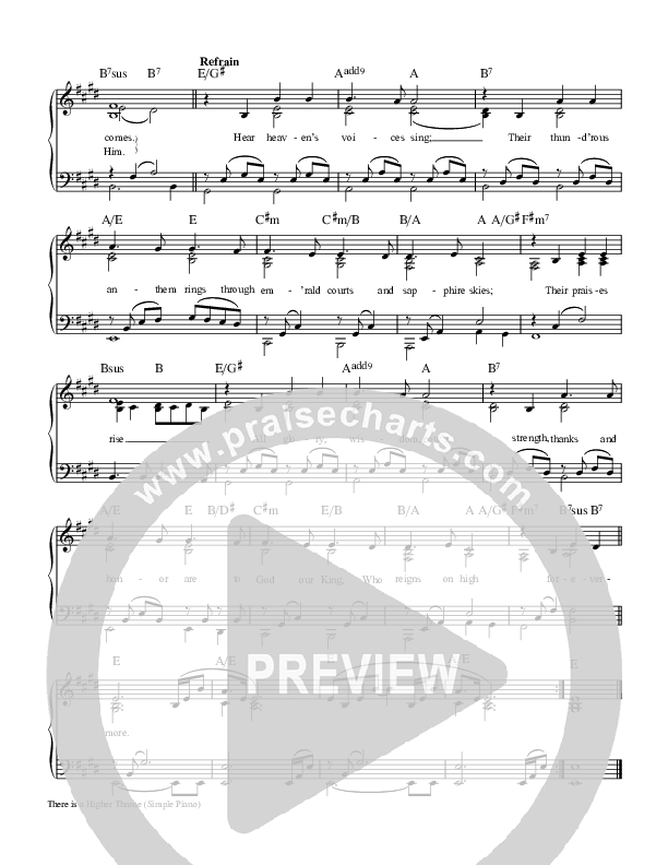 There Is A Higher Throne Piano/Vocal (Keith & Kristyn Getty)