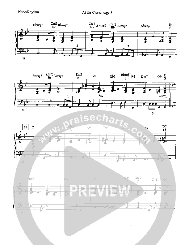 At The Cross (Instrumental) Piano Sheet (Camp Kirkland)