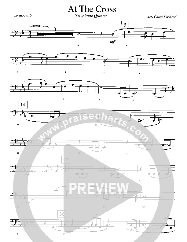At The Cross (Instrumental) Trombone (Camp Kirkland)
