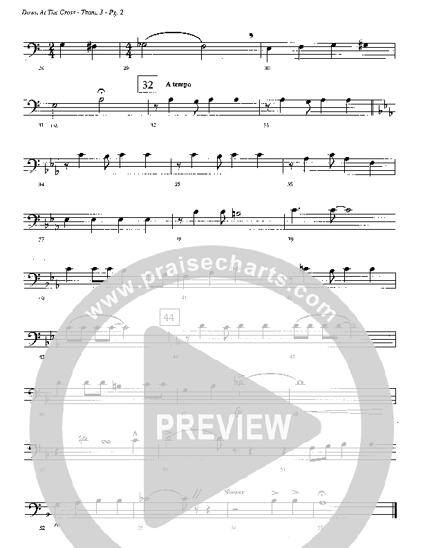 Down At The Cross (Instrumental) Trombone 3 (Camp Kirkland)