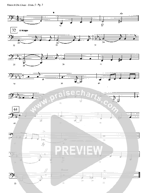 Down At The Cross (Instrumental) Trombone (Camp Kirkland)