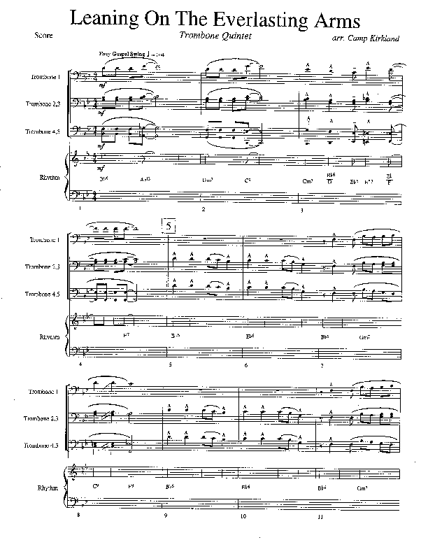 Leaning On The Everlasting Arms (Instrumental) Brass Quintet (Camp Kirkland)