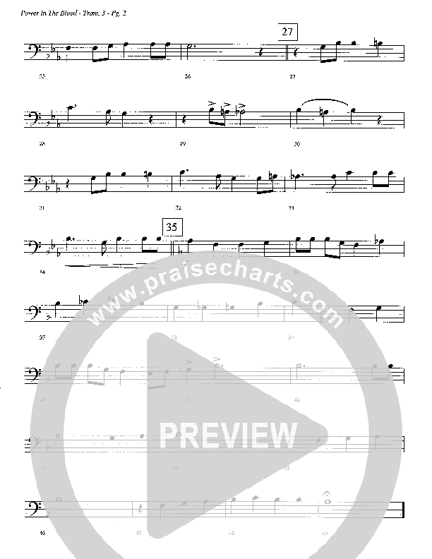 Power In The Blood (Instrumental) Trombone 3 (Camp Kirkland)