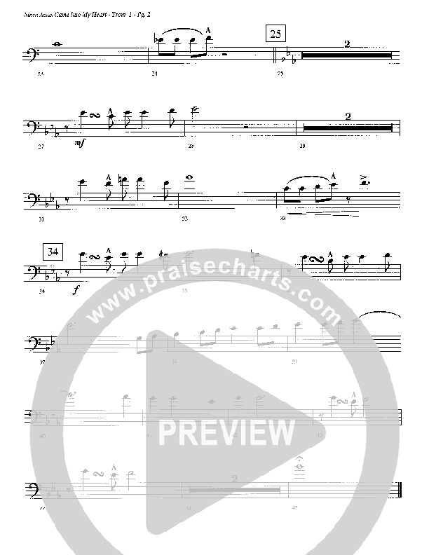 Since Jesus Came Into My Heart Trombone 1 (Camp Kirkland)