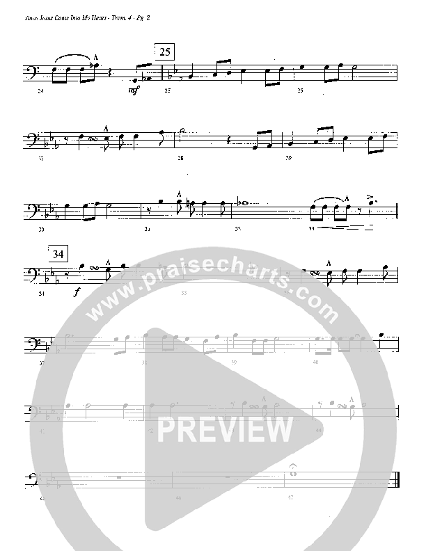 Since Jesus Came Into My Heart Trombone 4 (Camp Kirkland)