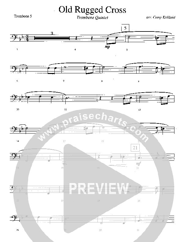 The Old Rugged Cross Trombone (Camp Kirkland)