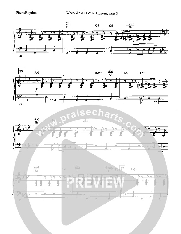 When We All Get To Heaven Piano Sheet (Camp Kirkland)