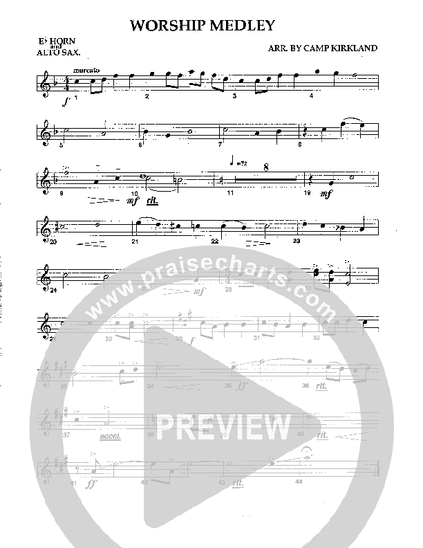 Worship Medley Alto Sax (Camp Kirkland)