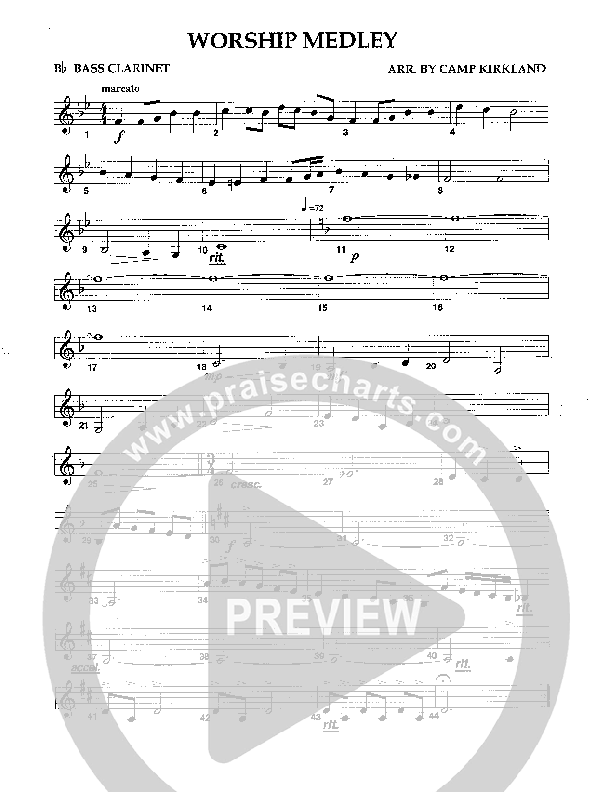 Worship Medley Bass Clarinet (Camp Kirkland)