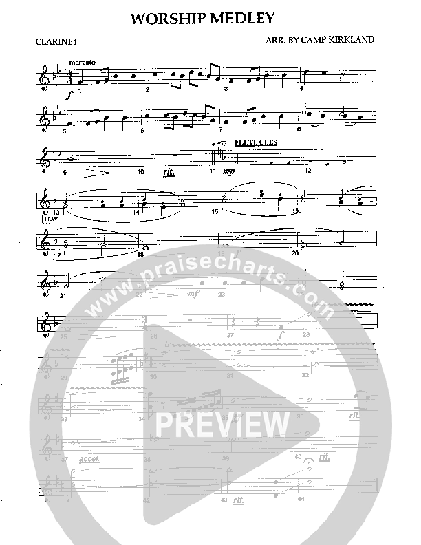 Worship Medley Clarinet (Camp Kirkland)