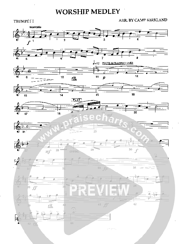 Worship Medley Trumpet 1 (Camp Kirkland)