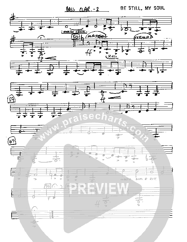 Be Still My Soul (Instrumental) Bass Clarinet (Camp Kirkland)