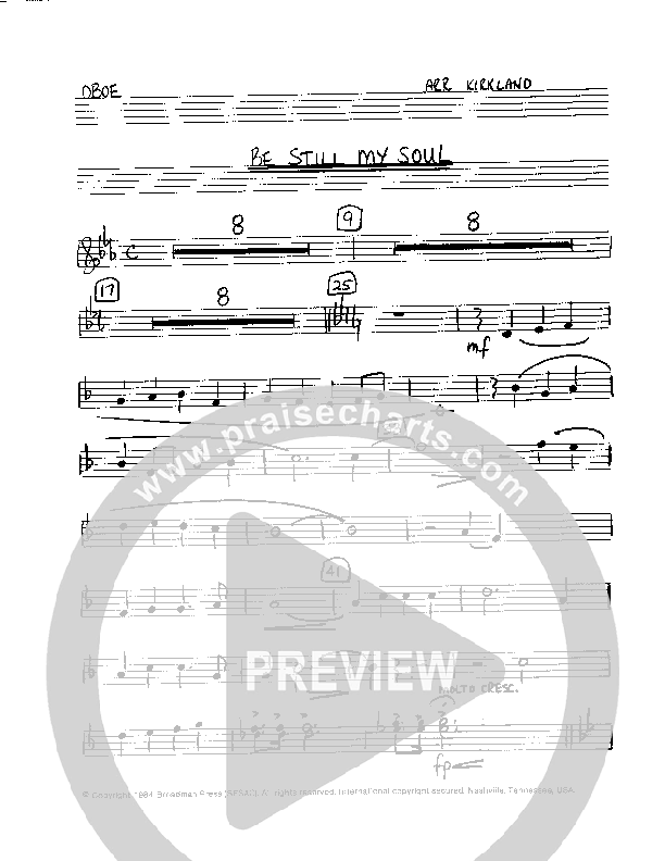 Be Still My Soul (Instrumental) Oboe (Camp Kirkland)