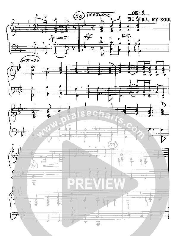 Be Still My Soul (Instrumental) Piano Sheet (Camp Kirkland)