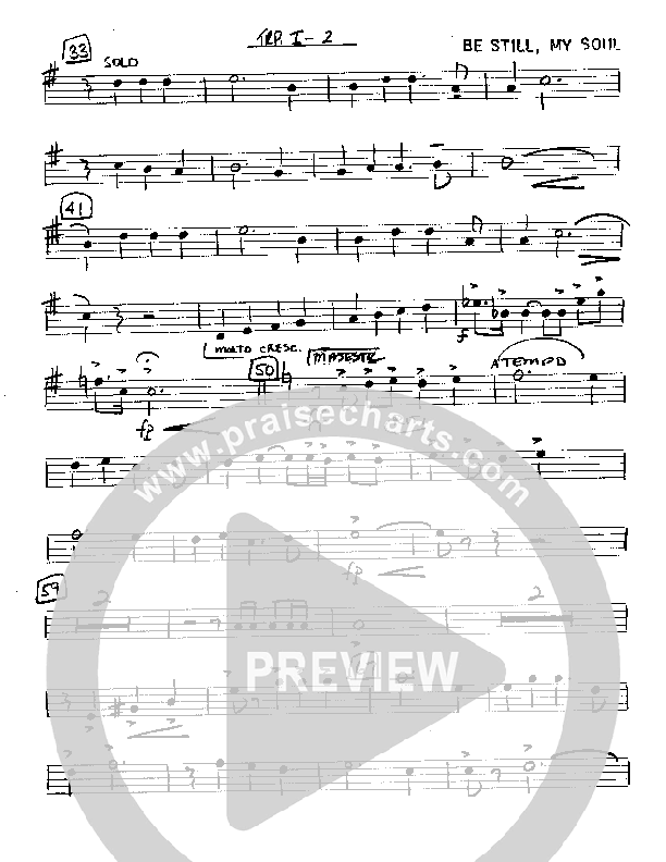 Be Still My Soul (Instrumental) Trumpet 1 (Camp Kirkland)