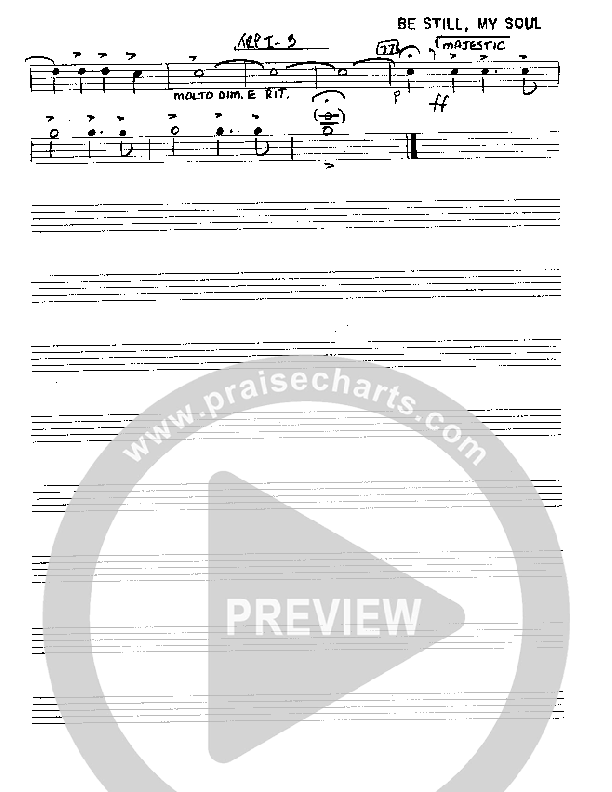 Be Still My Soul (Instrumental) Trumpet 1 (Camp Kirkland)