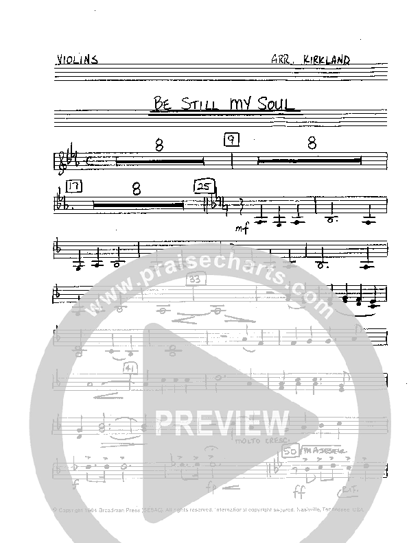 Be Still My Soul (Instrumental) Violins (Camp Kirkland)