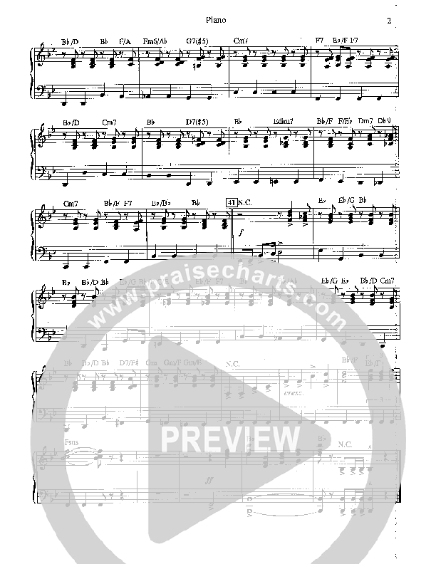 Blessed Be The Name (Instrumental) Piano Sheet (Camp Kirkland)
