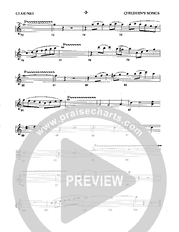 Children's Songs (Instrumental) Clarinet (Camp Kirkland)