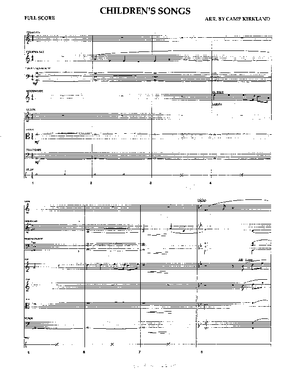 Children's Songs (Instrumental) Orchestration (Camp Kirkland)