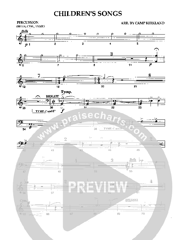 Children's Songs (Instrumental) Percussion (Camp Kirkland)
