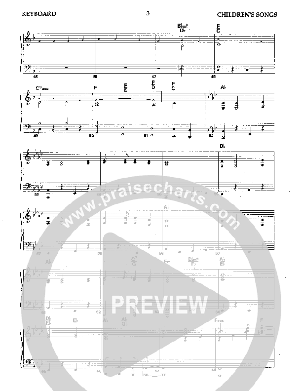 Children's Songs (Instrumental) Piano Sheet (Camp Kirkland)
