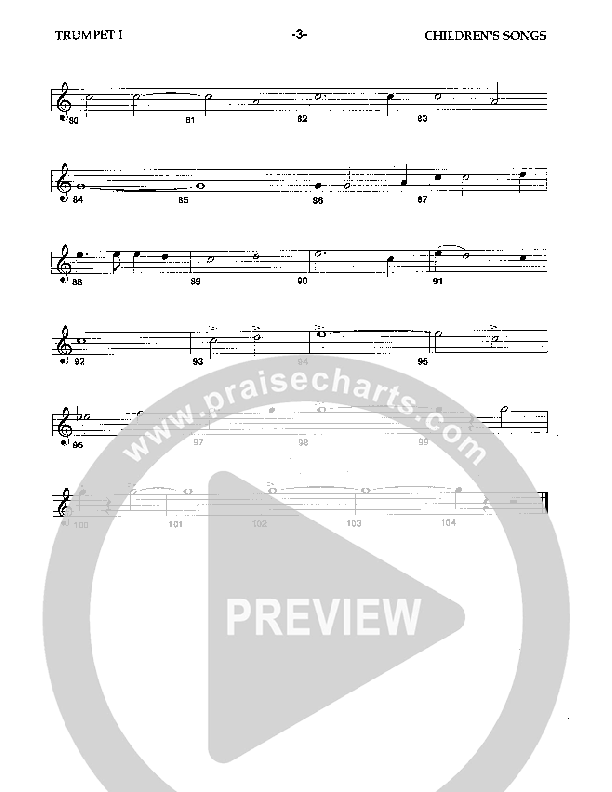 Children's Songs (Instrumental) Trumpet 1 (Camp Kirkland)