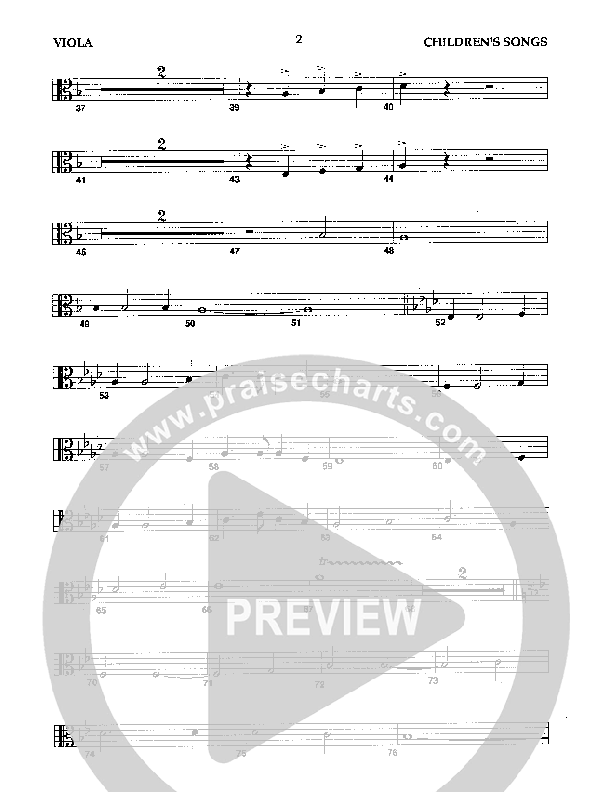 Children's Songs (Instrumental) Viola (Camp Kirkland)