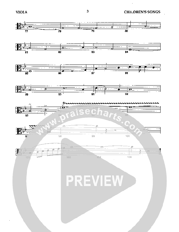 Children's Songs (Instrumental) Viola (Camp Kirkland)