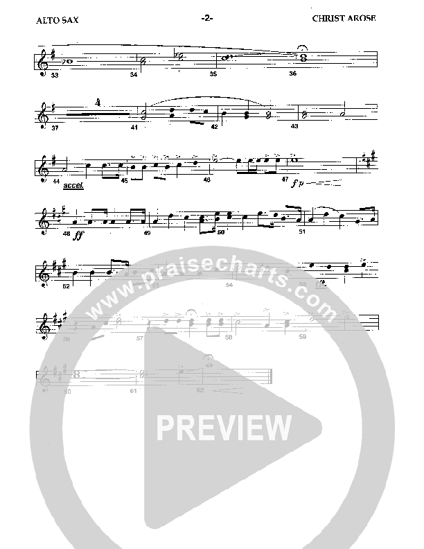 Christ Arose (Instrumental) Alto Sax (Camp Kirkland)