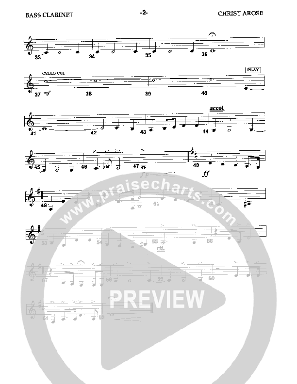 Christ Arose (Instrumental) Bass Clarinet (Camp Kirkland)