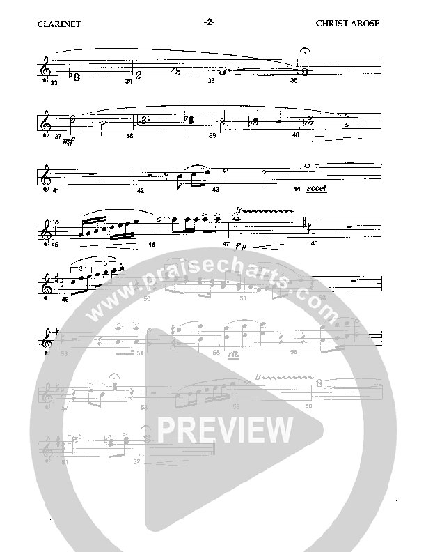 Christ Arose (Instrumental) Clarinet (Camp Kirkland)