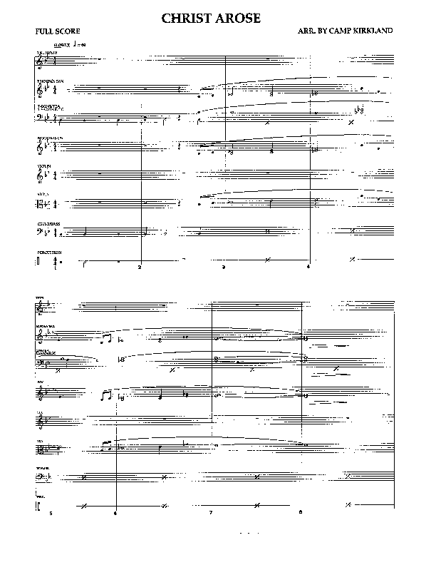 Christ Arose (Instrumental) Orchestration (Camp Kirkland)